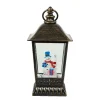 Arys Imports Antique Lantern With Led Light Up Snowman Scene