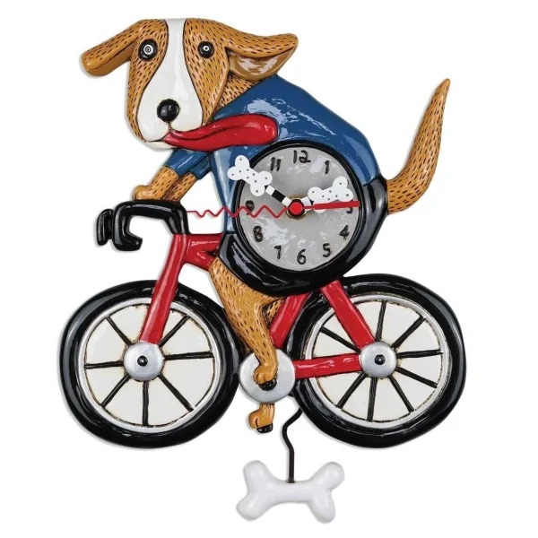 Enesco Bicycle Dog Clock