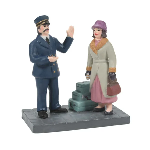 Enesco Christmas In City Village Calling For A Porter #6011381