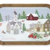 Melrose International Church With House And Truck Christmas Wall Decor