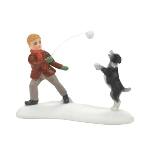 Enesco Dickens Village Winter Game Of Catch #6010458
