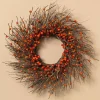 Gerson International Dried Twig And Fall Berries Wreath