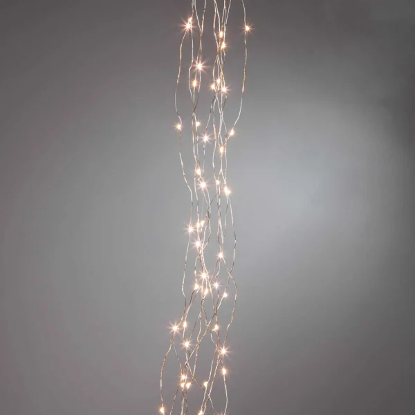 Gerson International 6 Foot Long Warm White Micro Led Light String, Remote Function