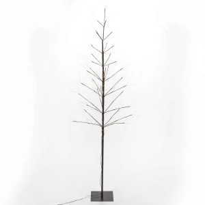 Gerson International 7 Foot Tall Brown Glowing Lighted Tree, Micro Leds