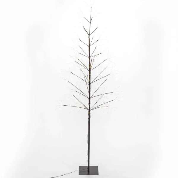 Gerson International 7 Foot Tall Brown Glowing Lighted Tree, Micro Leds