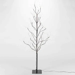 Gerson International 5 Foot Tall Brown Glowing Lighted Tree, Micro Leds