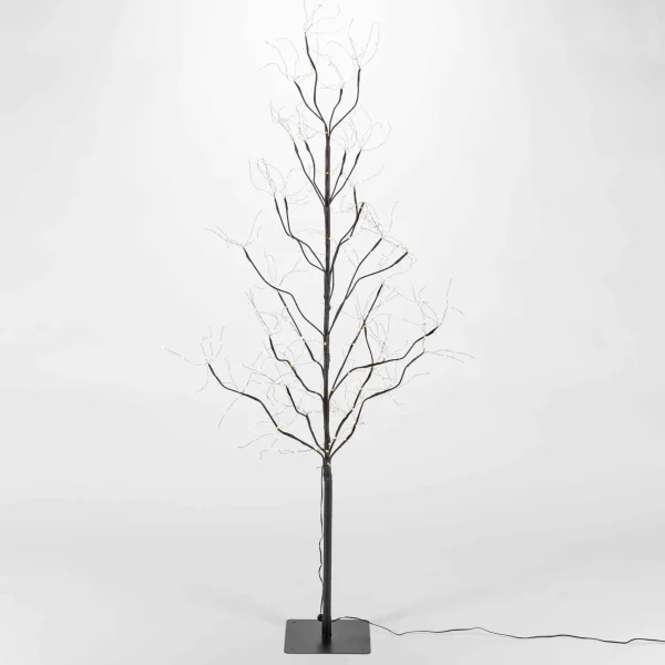 Gerson International 5 Foot Tall Brown Glowing Lighted Tree, Micro Leds
