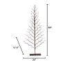 Gerson International 5 Foot Tall Brown Pre Lit Tree, 112 Warm White Leds