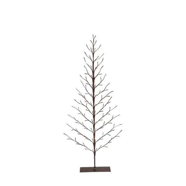 Gerson International 5 Foot Tall Brown Pre Lit Tree, 112 Warm White Leds