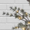 Gerson International 7 Foot Tall Icy Pine Winter Lighted Tree, Warm White Leds