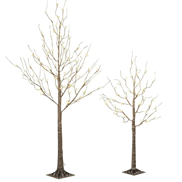 Gerson International 6 Foot Tall Prelit Birch Tree, Warm White Leds