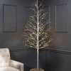 Gerson International 7 Foot Tall White Glowing Lighted Tree, Micro Leds