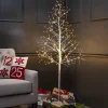 Gerson International 5 Foot Tall White Glowing Lighted Tree, Micro Leds