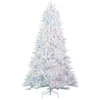 Gerson International 7.5Ft Pre-Lit White Parkview Pine Christmas Tree With Color Changing Led Lights