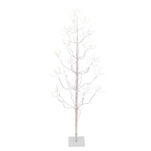 Gerson International 4 Ft Tall Birch Tree With 336 Leds, Multifunction Adapter