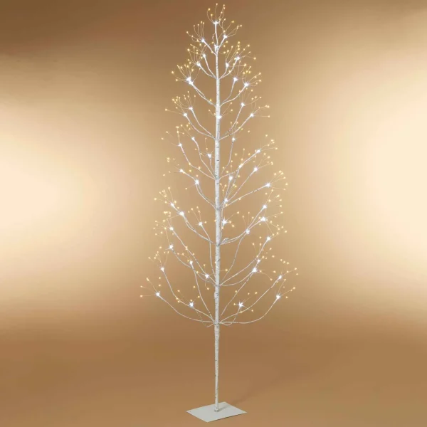 Gerson International 6 Ft Tall Birch Tree With 588 Leds, Multifunction Adapter