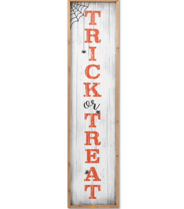 Gerson International 4 Ft Tall Trick Or Treat Halloween Porch Sign, Outdoor Decor