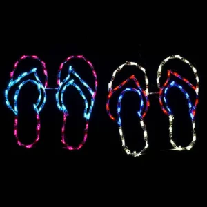 Brite Ideas His And Hers Flip Flops #Led-Flp18 *Set Of 2*