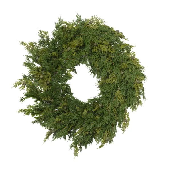 Gerson International 32-In D Cedar With Berry Wreath