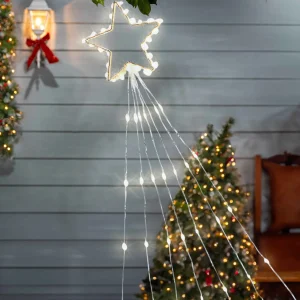 Gerson International 5-In D Electric Shooting Star With 30 Warm White Led Lights & Seven 7' Tails With 21 Led Lights