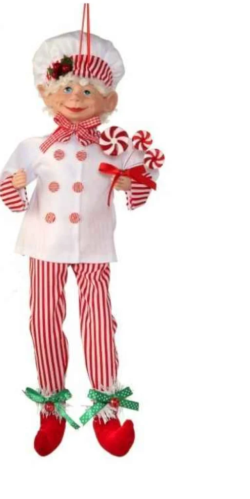 Regency International 17In Fabric Bendable Candy Chef Elf #Mtx67429B