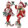 Regency International 17In Fabric Bendable Candy Elf Ornament #Mtx65196