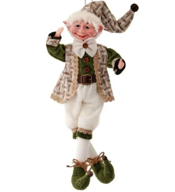 Regency International 17In Fabric Bendable Forest Elf Ornament #Mtx65247