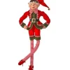 Regency International 30In Fabric Dreaming Bendable Elf Ornament