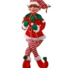 Regency International 30In Fabric Holiday Bendable Elf Ornament