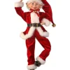 Regency International 17In Fabric Traditional Bendable Elf Ornament #Mtx67437