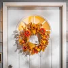 Gerson International 22 In Fall Harvest Autumn Wreath With Berries And Sunflowers