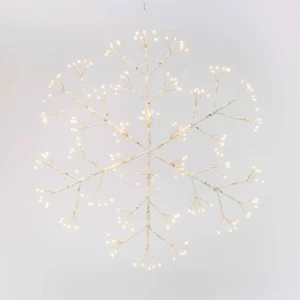 Gerson International 20 In Firecracker Led Snowflake, Outdoor Holiday Decor