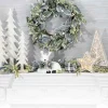 Gerson International 16-In H Battery- Operated Lighted Metal And Laser Cut Wood Tree