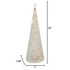 Gerson International 23.8-In H Battery- Operated Lighted Jeweled Cone Tree, Silver