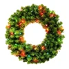 Puleo International 24In Kentucky Pine Green Wreath With 170 Tips & 50 Multi Lights