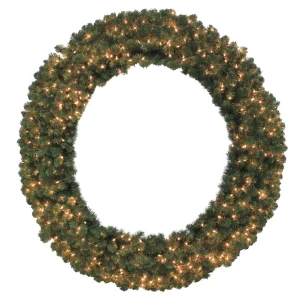 Puleo International 60In Kentucky Pine Green Wreath With 780 Tips & 600 Clear Lights #114-Kngg-60Wc6