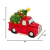 Gerson International 9.6-In L Battery- Operated Lighted Dolomite Holiday Truck With Tree