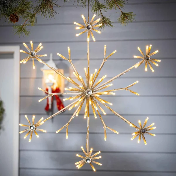 Gerson International 20 In Led Snowflake, Outdoor Christmas Holiday Decor
