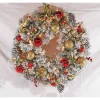 Puleo International 30In Pre-Lit Flocked Fairfield Wreath In Warm White #114-Fgf1-30Wblw07