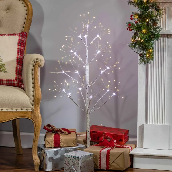 Gerson International 36 In Tall Birch Tree With 288 Leds , Multifunction Adapter