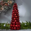 Gerson International 18 In Tall Red Christmas Holiday Ornament Cone Tree Decor
