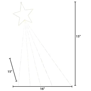 Gerson International 15-Inch Diameter Electric Shooting Star With Five Lighted Tails