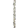 Gerson International 58.5-Inch Long Electric Silver Lighted Ornament Strung Garland