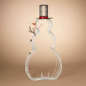 Gerson International Jolly Wire Led Snowman, Christmas Holiday Outdoor Yard Decor