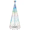 Kurt Adler 6 Foot Pre-Lit Rgb Led Collapsible Decorated Tree
