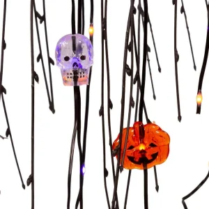 Kurt Adler 4 Foot Willow With 192 Purple And Orange Fairy Lights