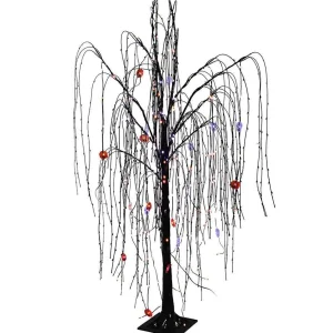 Kurt Adler 4 Foot Willow With 192 Purple And Orange Fairy Lights
