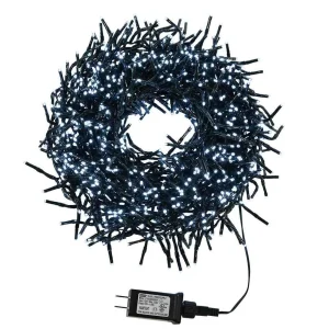 Kurt Adler Cul 1000-Light 33-Foot Cluster Light Set With Cool White 3Mm Led Bulbs