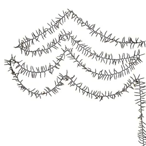Kurt Adler Cul 1000-Light 33-Foot Cluster Garland With Warm White 3Mm Led Bulbs