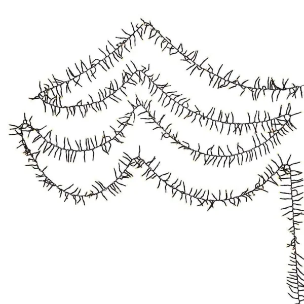 Kurt Adler Cul 1000-Light 33-Foot Cluster Garland With Warm White 3Mm Led Bulbs